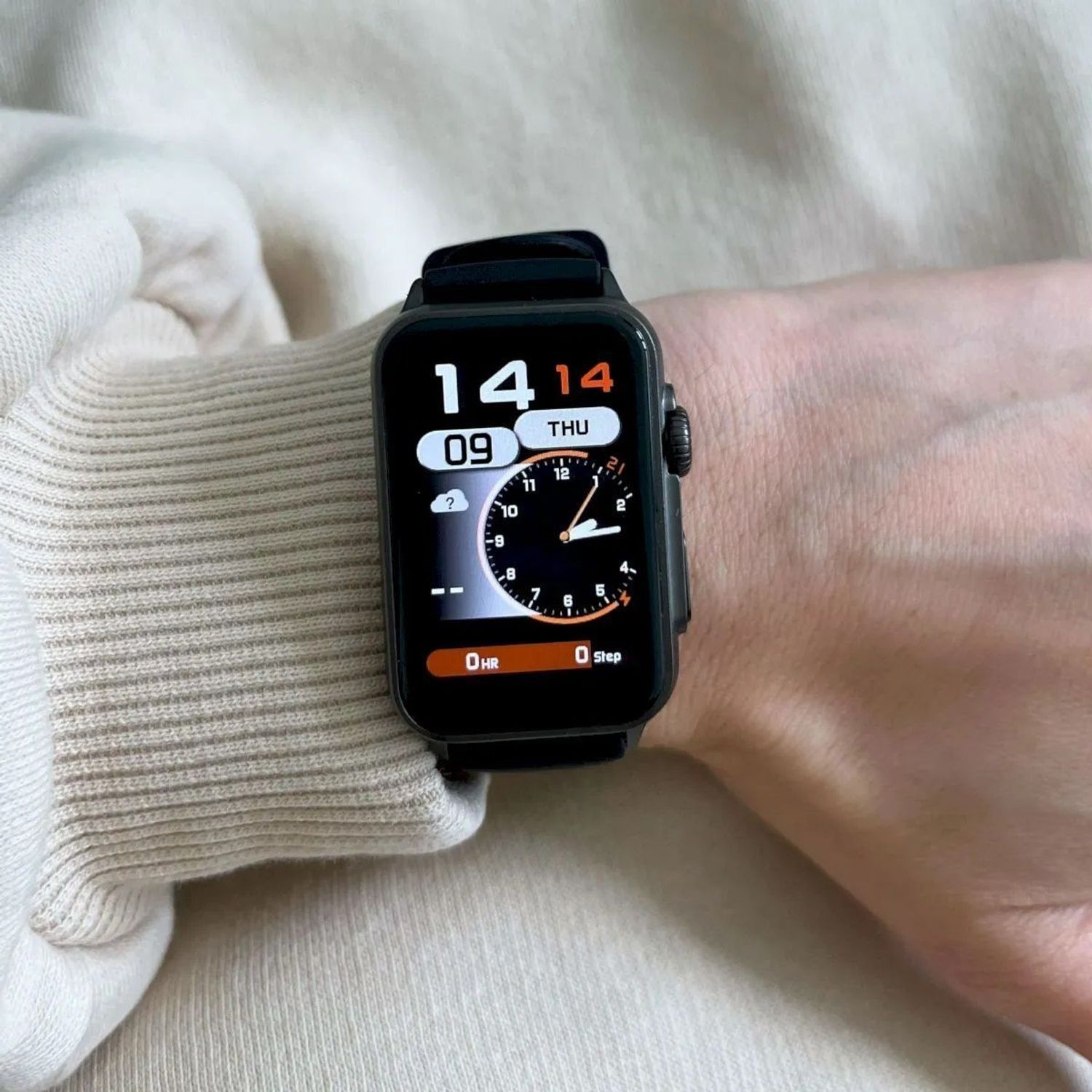 Zegarek Smartwatch Rubicon czarny silikonowy pasek RNCF06  z rozmowami (3).jpg